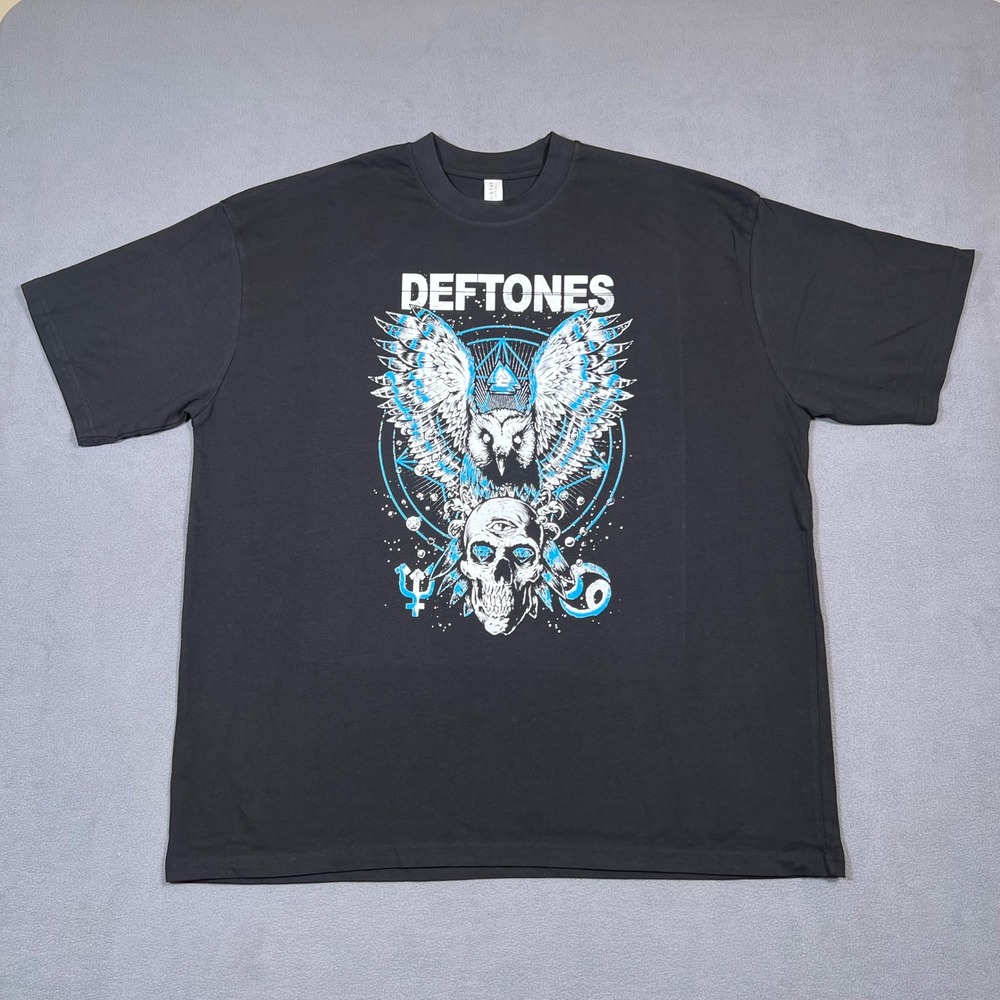 Deftones‎ North America Tour 2025 T Shirt Black 2XL Double Sided Mars Volta